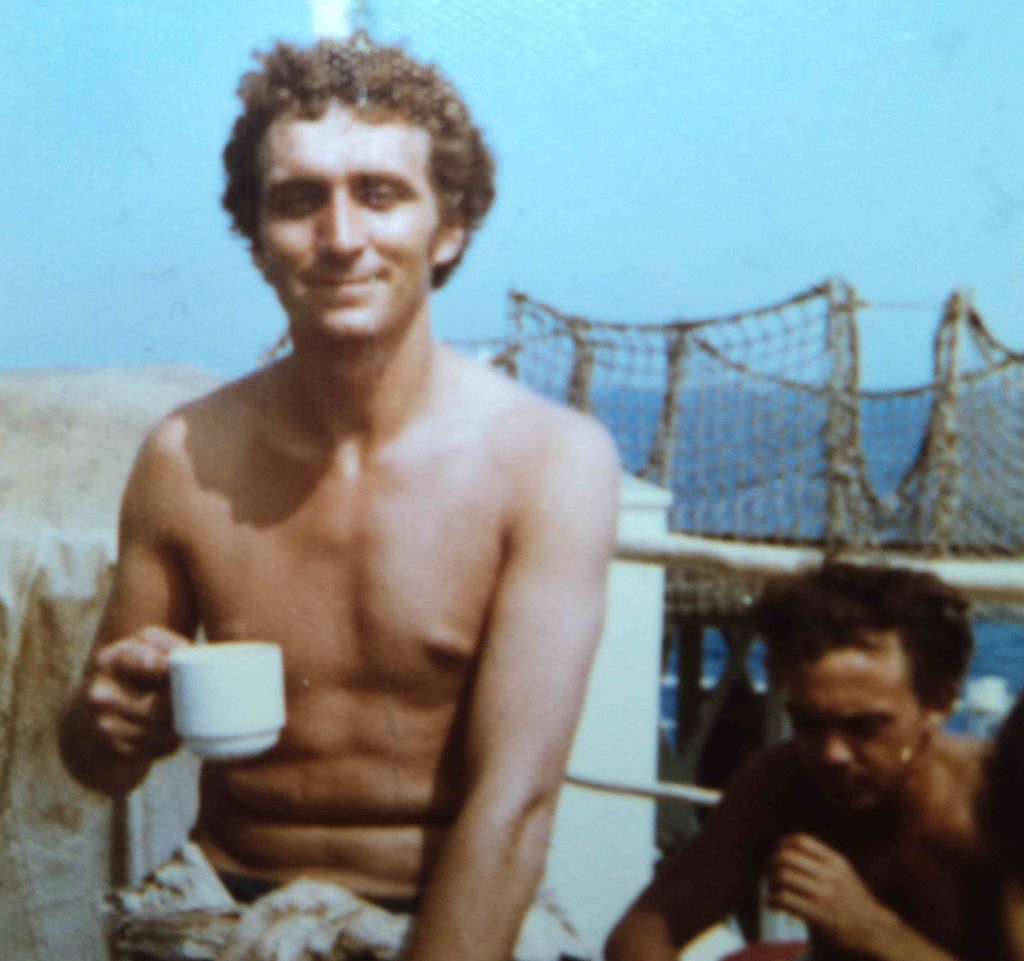 RFA Tidesurge. Indian Ocean 1975. George Norcott and Tam Adams.
