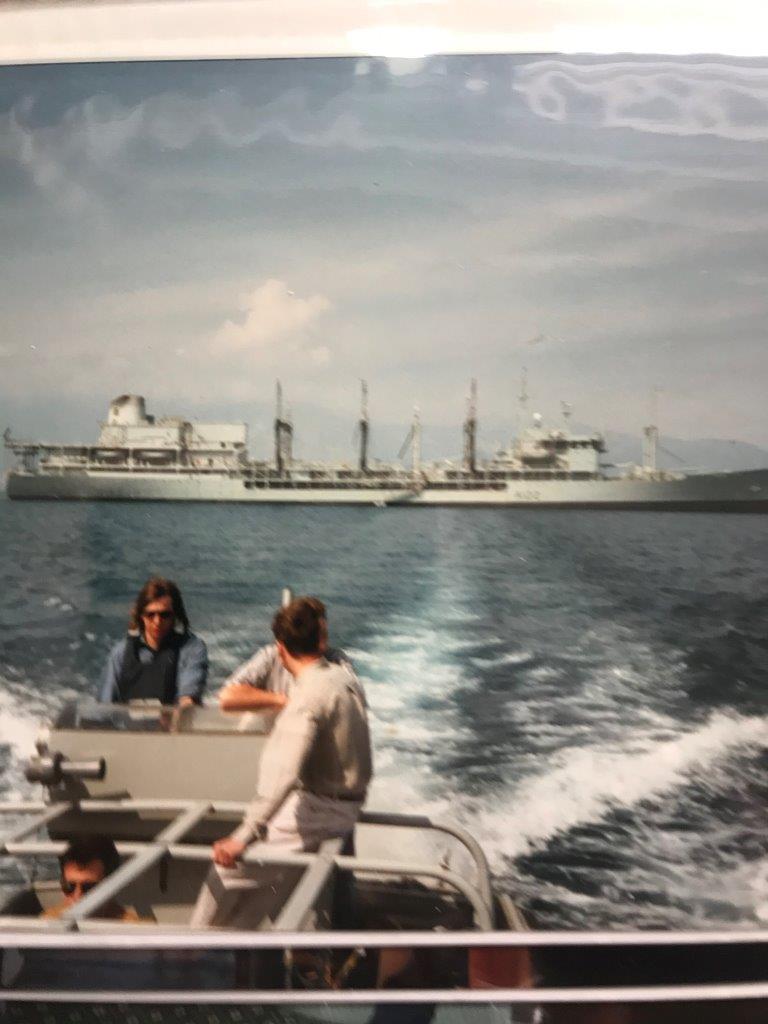 RFA Olwen
Run ashore in Corfu. 1994 I think? We headed back to Portland for a c*ck and ar*e before they shut the base.
