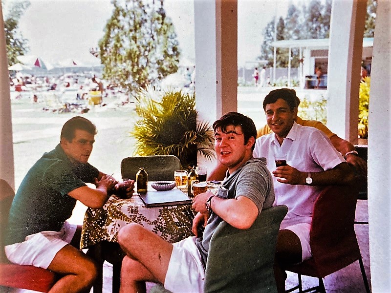 TIDESURGE - 1967 Singapore
Chris McClean (Leckie), Mike Jamieson (JEO),  Ray Phillips (JEO),
Behind Gordon (JEO)
Keywords: Jamieson