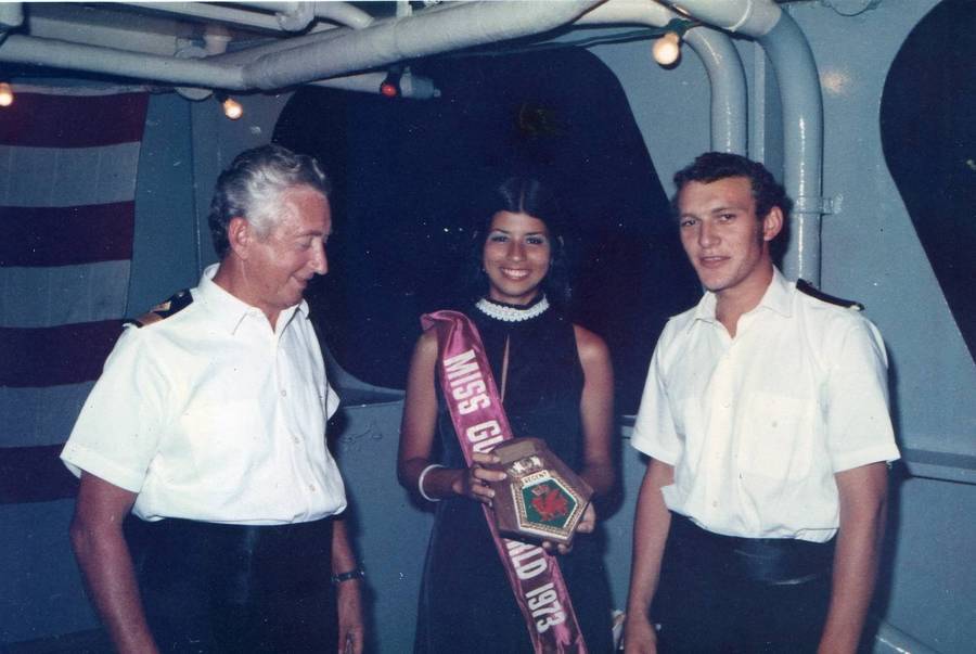 Miss Guam 1973
Cdre Geordie Robson & Cdt Chris Patterson
