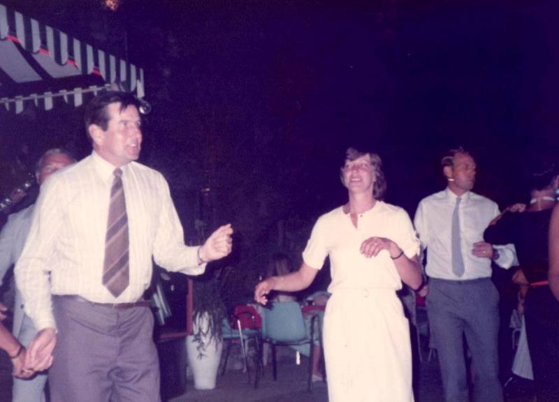 Neville Wright
Dancing with Rose Lowe at the Rock BBQ 1984.
From Richard Price.
