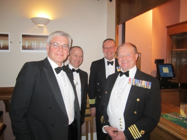 Dave Phasey, Nick Cowan and Shaun Jones
HMS Excellent for Cdre Dave Preston's Dining Out
