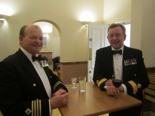 Capt Shaun and Cdre Rob
HMS Excellent for Cdre Dave Preston's Dining Out - March 14.
