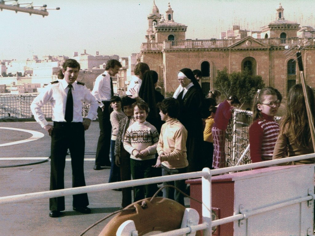 Sir Lancelot Orphans Party, Flight Deck1 Malta 1979
