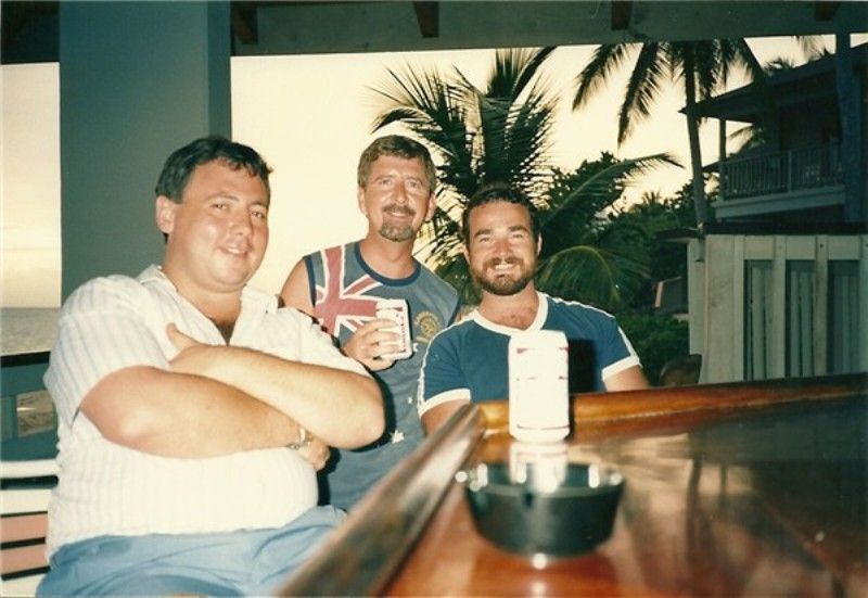 Rik Hudson, Barry Thompson, Peter Beer.
Somewhere in the Caribbean
