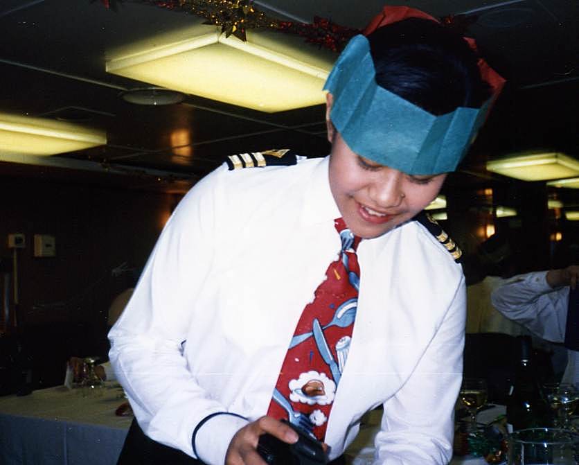 CDT(X) Rose Guite
"Chief Officer" Rose Guite, Fort Austin Christmas Day 1993. Promotion was quick back then!
Keywords: Rose;Guite;Fort Austin
