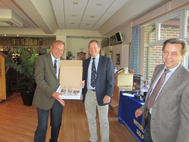 RFA Golf Tournament 2013
Steve Donkersley bags a prize, with Cdre Bill and Robin Lock
