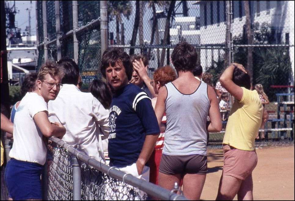 RFA Lyness 1975 ish
Dave Walker ASTO(N) at softball game. In his career Dave served afloat in all posts from deckhand to master.
