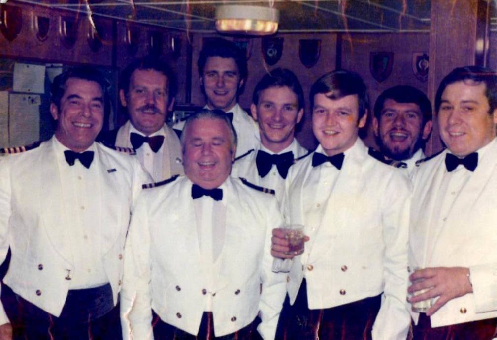 Sir Galahad 1979
 Maxi Clements, Mr Pedder WO2, Spike Milligan, Paul Minter, Stevie Roberts, Richard Price, Mike Mission, and Steve Dawson.
From Richard Price -->

