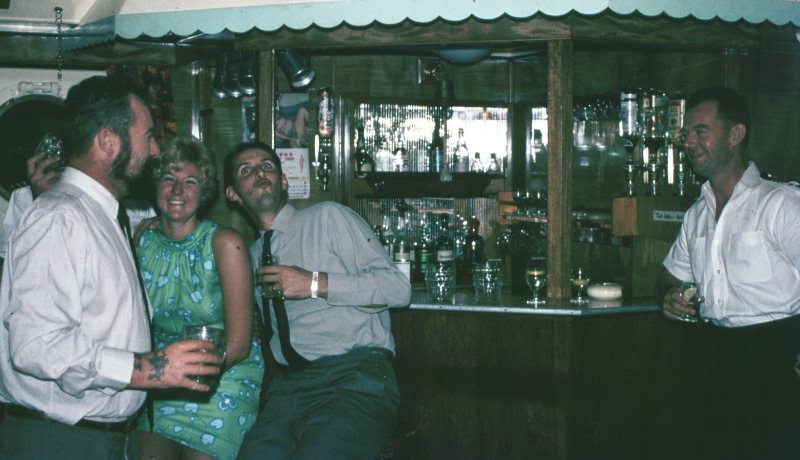 Tom Davies, Roger Jenkins, Capt Gil Overbury.
Pearleaf 1968 Singapore 
