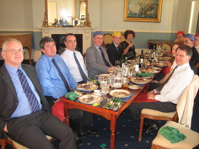 When LSO Luncheons were couth
When LSO Luncheons were couth;
Iain Goodchild, Martin Jones, John (Tommo) Thompson, Capt John Hood, Ed Read, Mrs Norsworthy
Geoff Norsworthy, Alex Cook,  Bobby Milne, Katherine Moggarch, Andy Cooke

Keywords: Iain Goodchild; Martin Jones; John (Tommo) Thompson; Capt John Hood; Ed Read; Mrs Norsworthy; Geoff Norsworthy; Alex Cook;  Bobby Milne; Katherine Moggarch; Andy Cooke