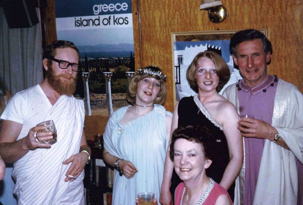 Bacchus 1975
A Bacchanalian Party, Chatham.
Robin Green (Can't remember if he was choff or capt
at this time)
