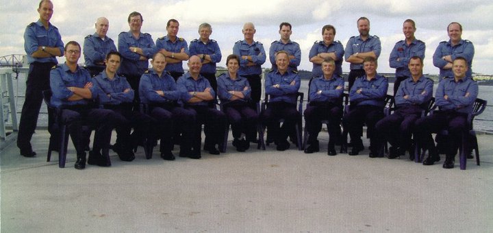 Fort Victoria Class of 2003 - Returning from Op Telic
From left to right. Back row - Pat Hughes, Dick Wilson, Alec Mullen, Stevie Shellon, Mike Owen, Henry Nicol, Peter Donnelly, Brian Duncan, PTO Ian Tapscott , Shaun Carruthers, Willie Redman
Front Row - Matt Dagger, ? , Black Andy, Brian Whittle, Diane Armstrong, Kieth Rich, Barry Roberts, Bill Pretswell, Philip Allan, Cliff Rowe.


