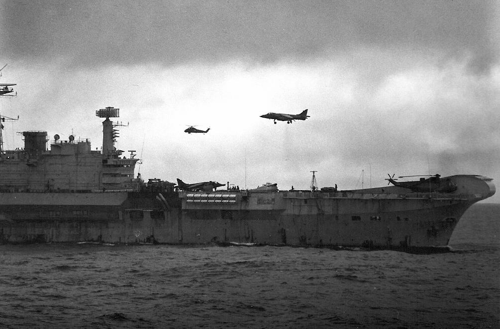 HMS Hermes
HMS Hermes from RFA Resource, South Atlantic 1982
Keywords: Resource Hermes