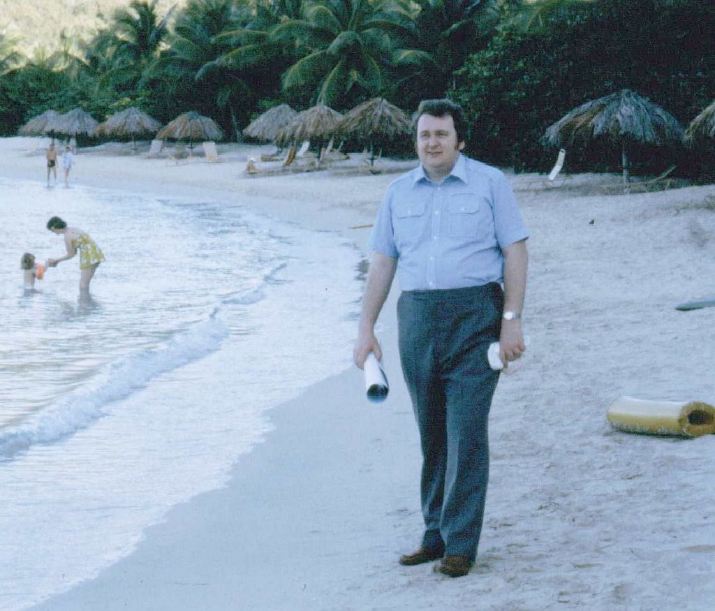 Lyness 1979
Dave Tooze on beach at Virgin Gorda, Caribbean
