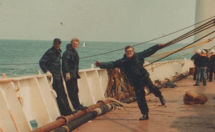 MV SAXONIA
John Nair, Richard Searle and Ray Butt 
