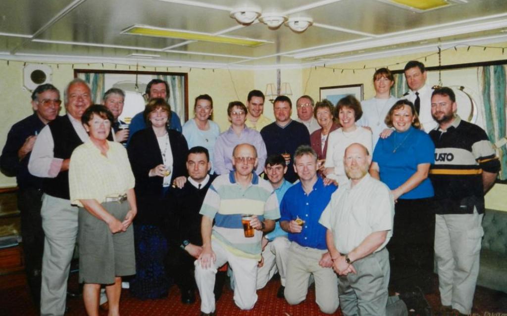 Olna in PxO, Gibraltar 1999.
featuring Ed Quigley, Graham Lloyd, Bev Hatch, Ray Jago, the late Mike Kitchen, Dave Tooze, Gordon Sykes-Little and John Bisby. Photo supplied by Ray Jago.
