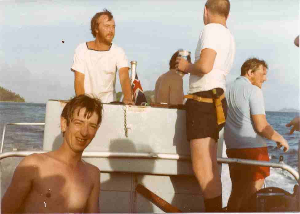 Fort Boat
Barry Gaunt Jnr Eng,(left) sadly no longer with us
