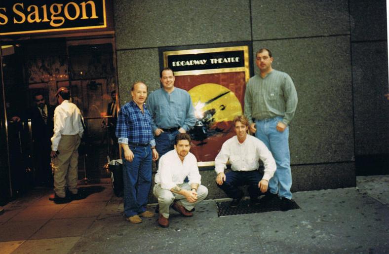  ?, Graeme McMillian, Alan Maloney, Errol Campbell and Lee Symons
RFA Fort Grange New York 1996

