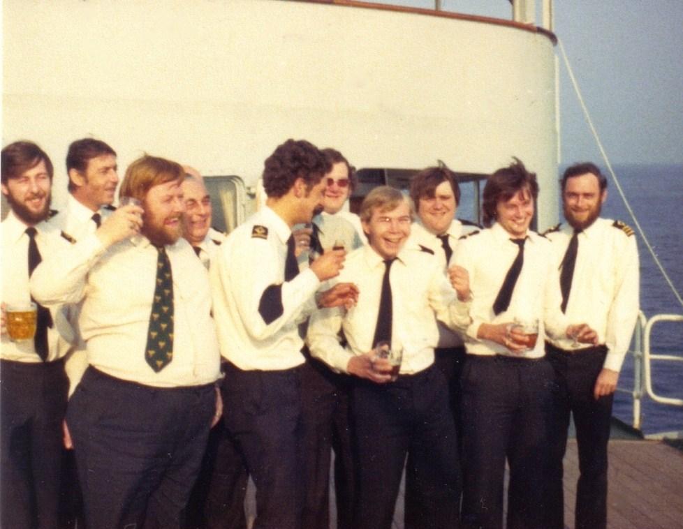 RFA Resurgent 1976
 Lee"Tubby" Priter and ships officers
