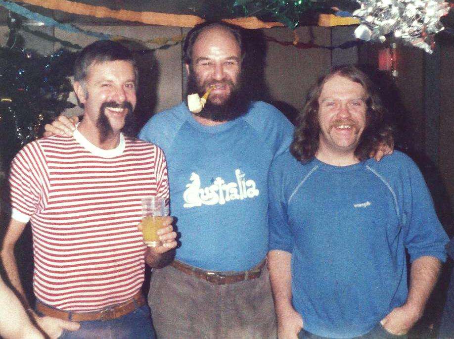 Phil Walters SSK, Frenchie Vidler SQM and Dave Sleamen EMA
RFA Fort Grange 1985 

