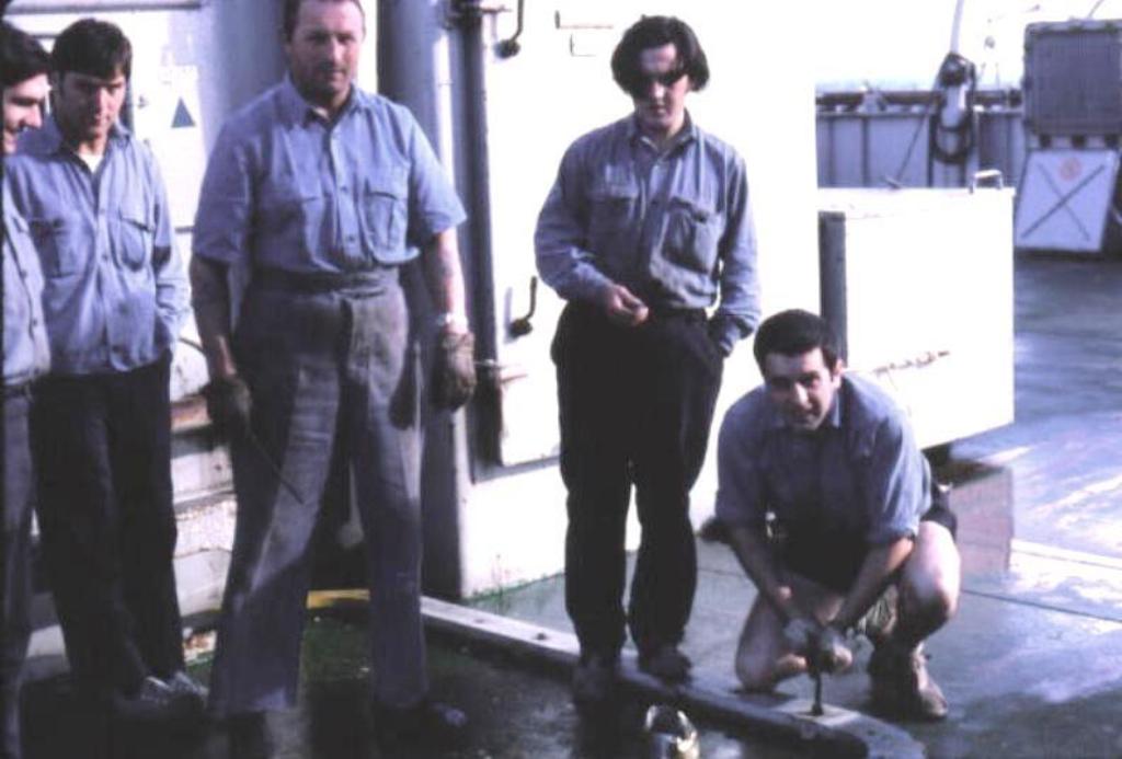 RFA Resource STON No 5 Hold team
Messrs Reese, Griffths, Frew and Evans 
