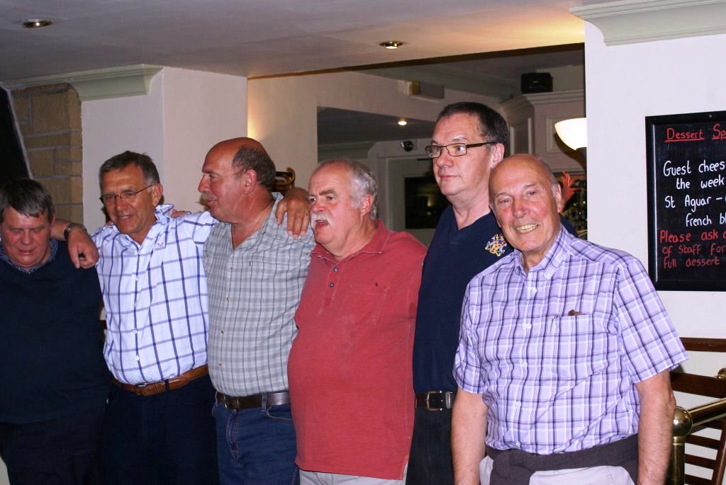 Superannuated Steamies
Ken Nichols, Charlie Brown, Charlie Sanderson, Tony Spoor, Sandy Barbour and Barry Finlay.
