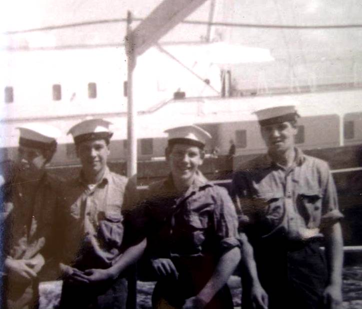 Wave Prince Royal Tour 1963
1st left is Ted Dynes, 3rd left is Arthur Boyle.
