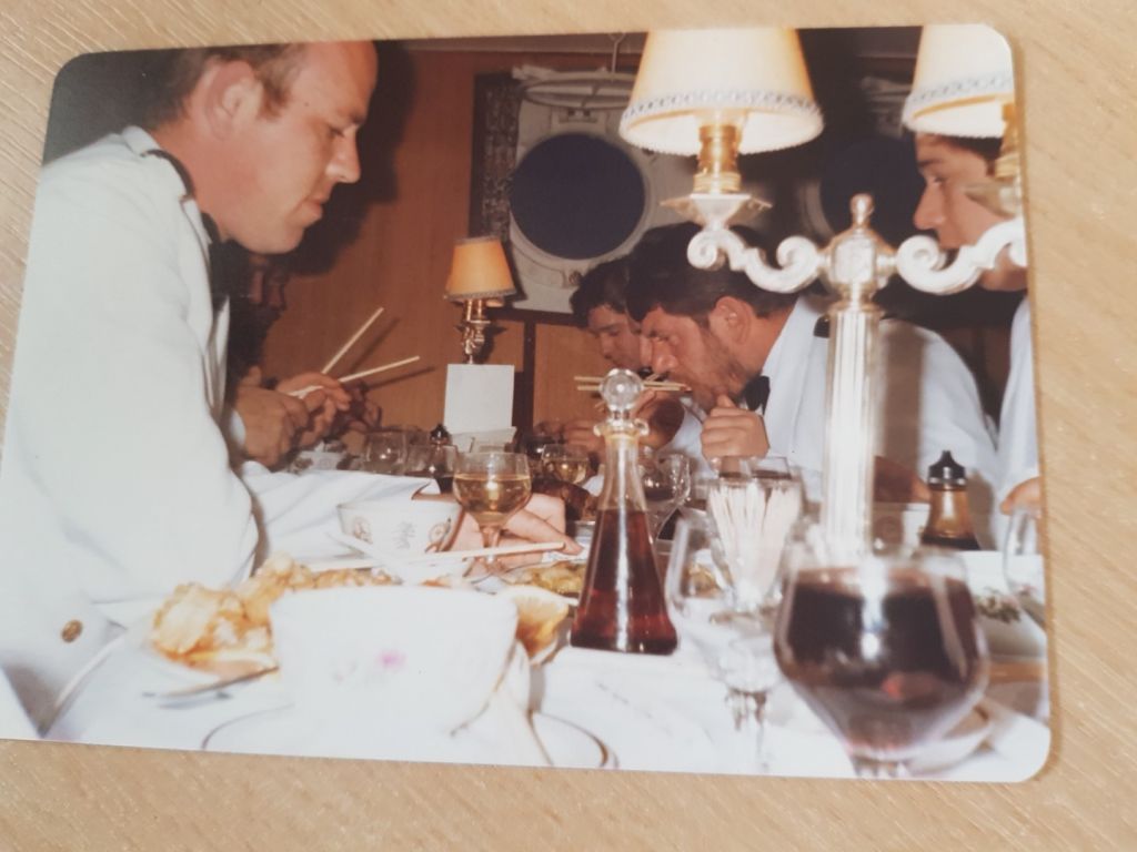 Sir Galahad 1978/79
Celebration Dinner RHS. Under port hole, Bob Ormerod, inboard Mike Mission
